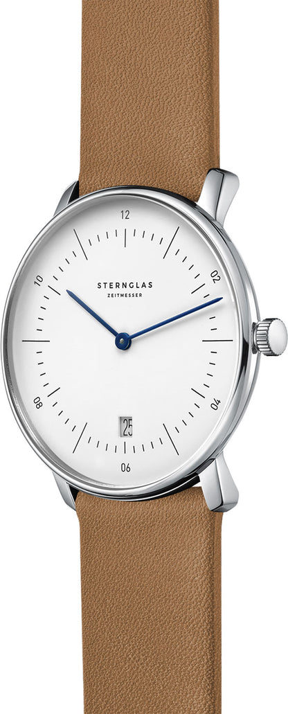 Montre pour homme Sternglas Naos S01-NA01-PR01 • Mouvement à quartz précis • Verre saphir inrayable