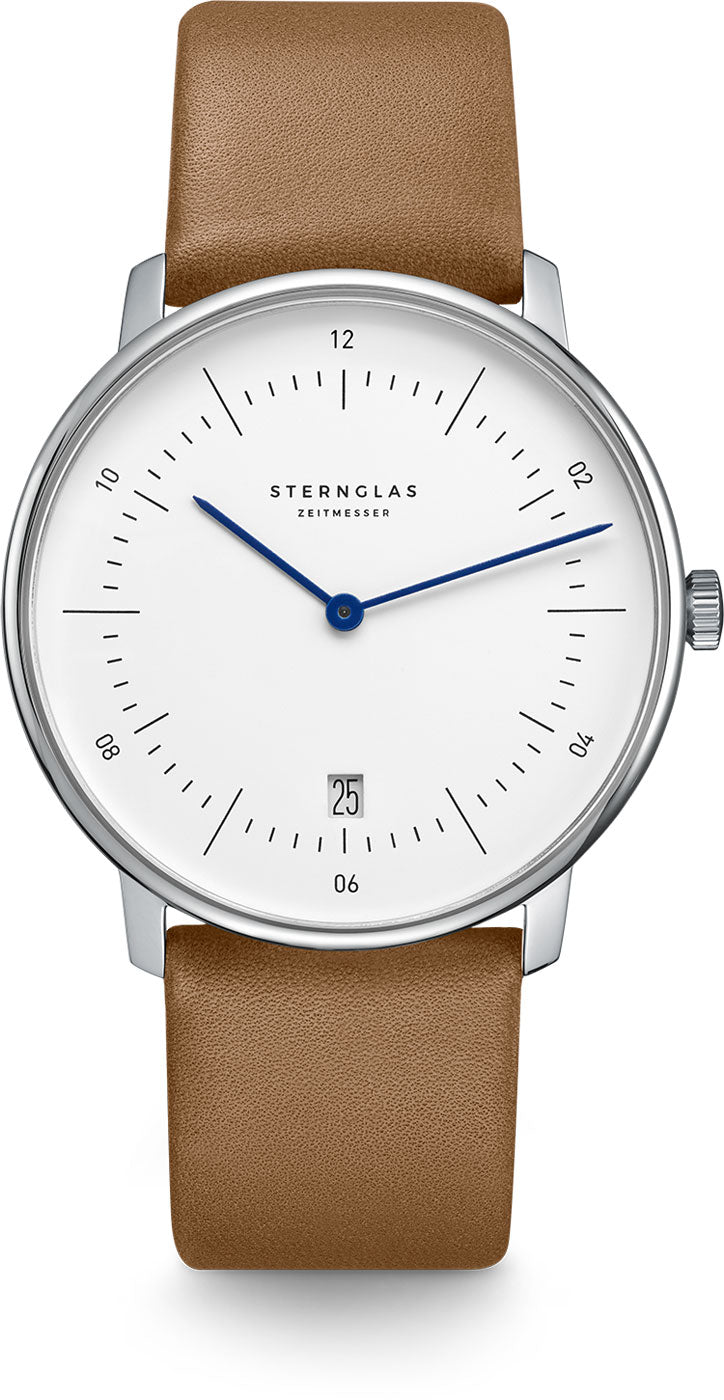 Montre pour homme Sternglas Naos S01-NA01-PR01 • Mouvement à quartz précis • Verre saphir inrayable