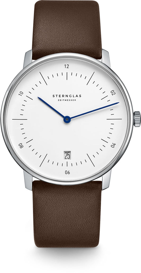 Montre Homme Sternglas Naos S01-NA01-PR04 • Verre saphir • Mouvement à quartz précis