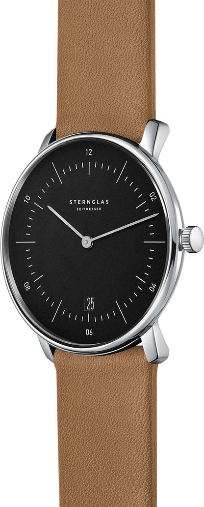 Montre pour hommes Sternglas Naos S01-NA01-PR01 • Mouvement à quartz précis • Verre saphir inrayable