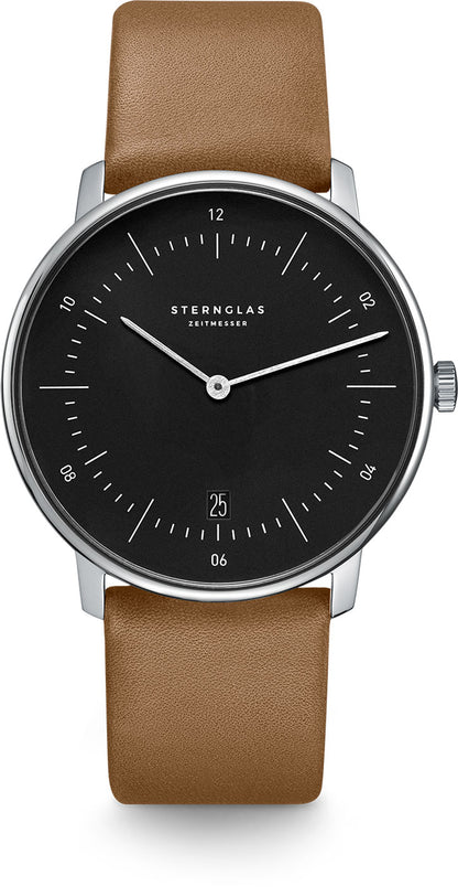 Montre pour hommes Sternglas Naos S01-NA01-PR01 • Mouvement à quartz précis • Verre saphir inrayable