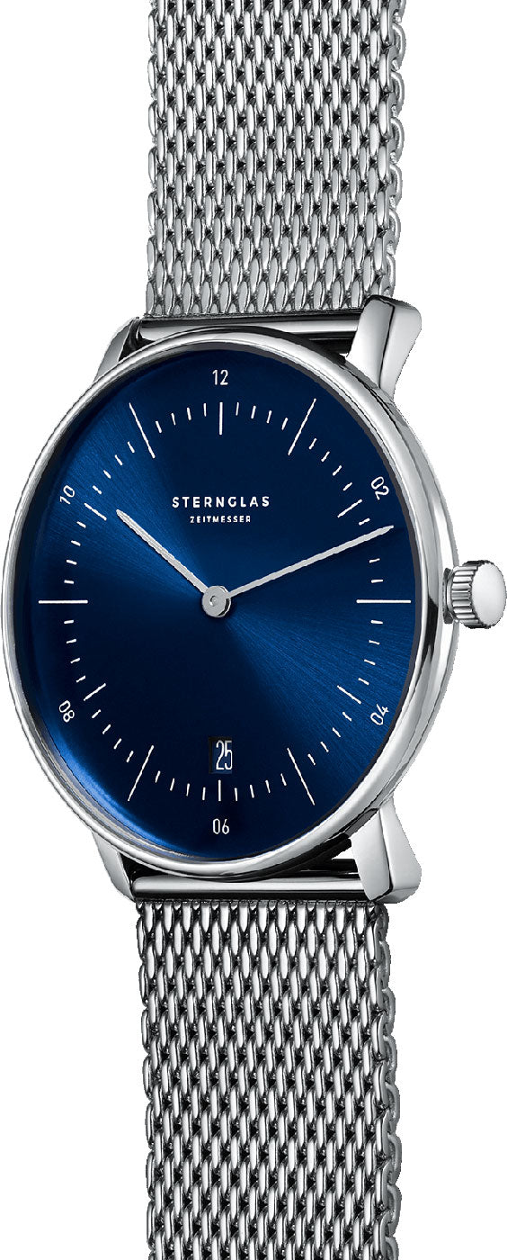 Sternglas Naos S01-NA06-MI04 Men's Watch • Sapphire Glass • Blue