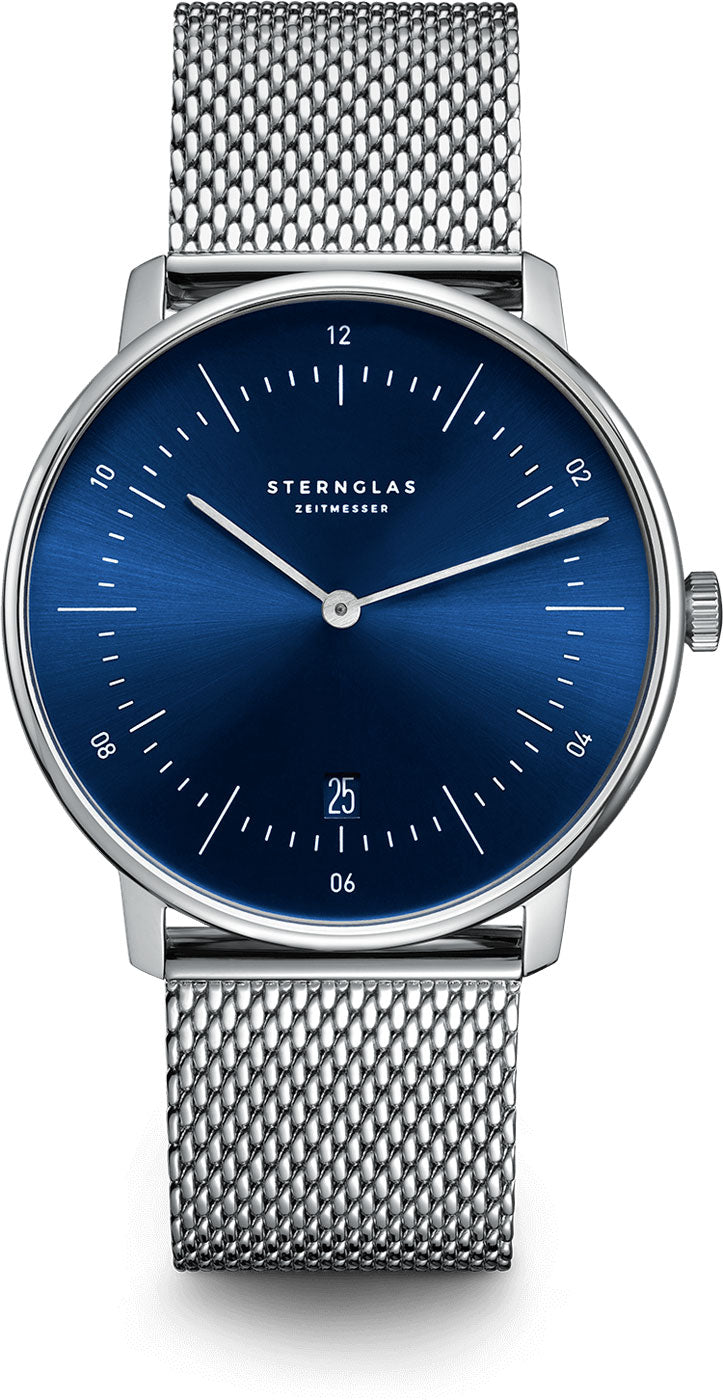 Sternglas Naos S01-NA06-MI04 Men's Watch • Sapphire Glass • Blue
