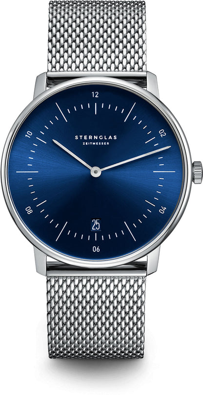 Sternglas Naos S01-NA06-MI04 Men's Watch • Sapphire Glass • Blue