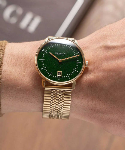 Sternglas Naos Edition Aventurine S01-NAN41-ME09 Watch • Aventurine Dial • Sapphire Glass