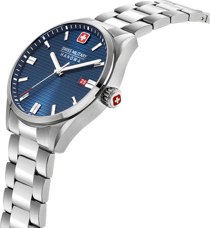 Swiss Military by Hanowa Roadrunner SMWGH2200102 Herren Uhr • Swiss Made Quarzwerk • Saphirglas