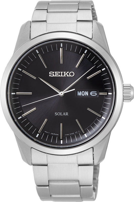 Seiko SNE527P1 Herrenuhr • Solar • Saphirglas