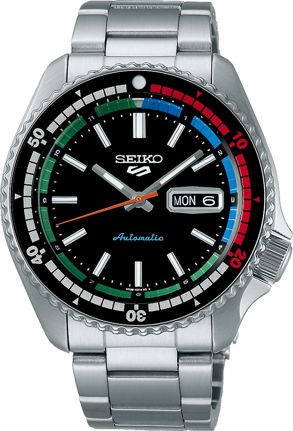 Seiko 5 Sports SRPK13K1 Montre Homme • Automatique • Verre Hardlex