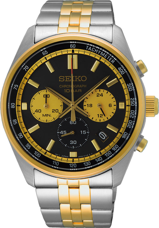 Seiko SSB430P1 Herrenuhr • Hardlexglas • Chronograph