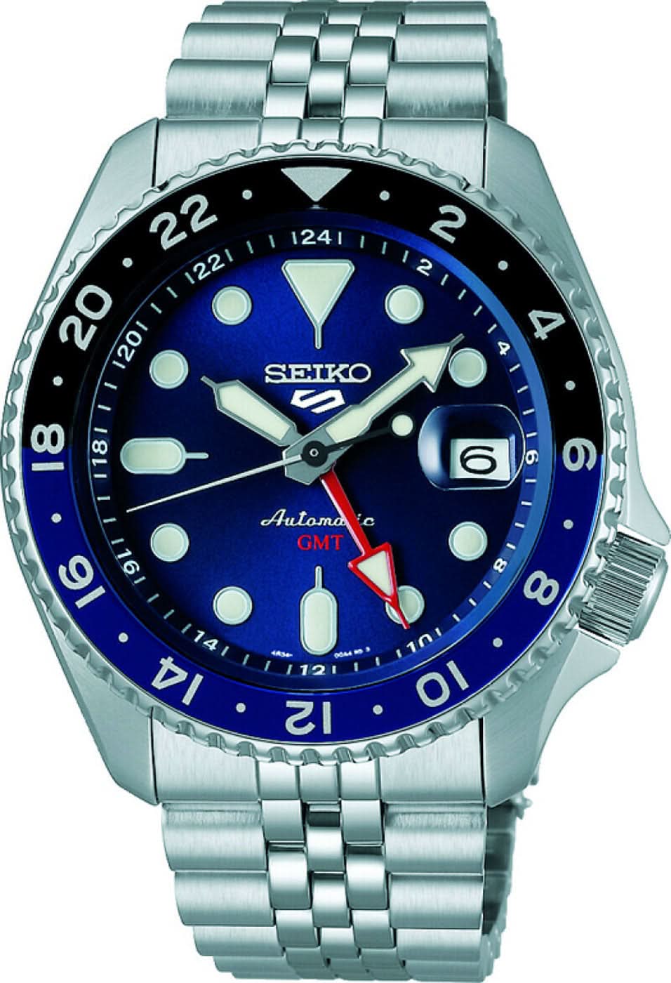 Montre pour homme Seiko 5 Sports SSK003K1 • Automatique • Fonction GMT