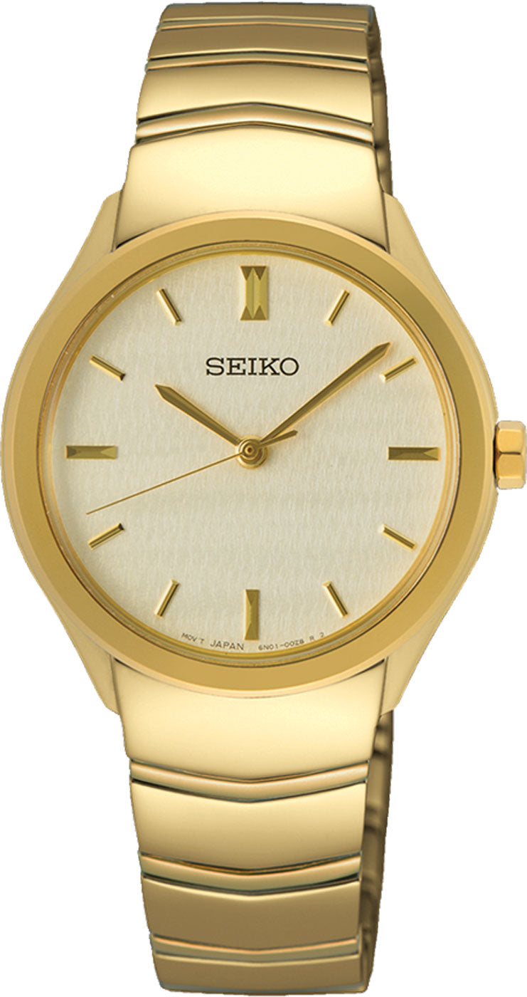 Seiko Classique SUR552P1 Damen Uhr • Präzises Quarzwerk • Elegantes Design
