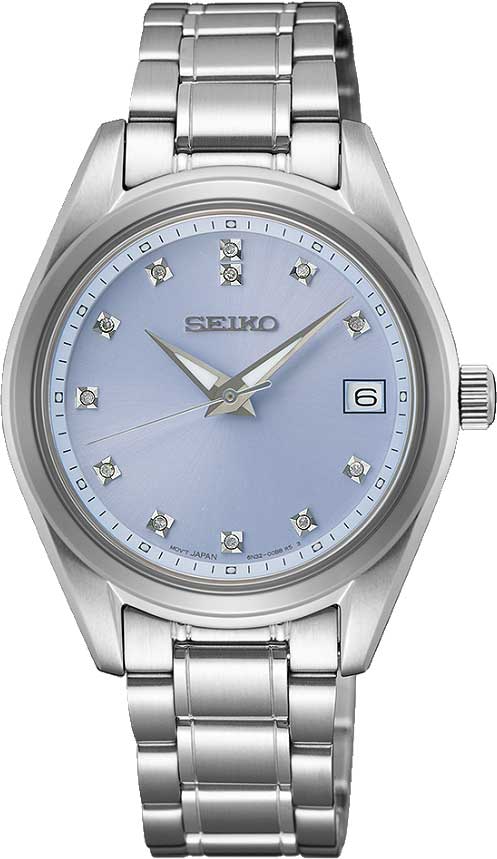 Seiko Diamonds SUR581P1 Damen Uhr • Präzises Quarzwerk • Saphirglas