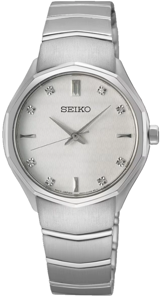 Seiko SUR615P1 Damenuhr • Saphirglas • 8 Diamanten