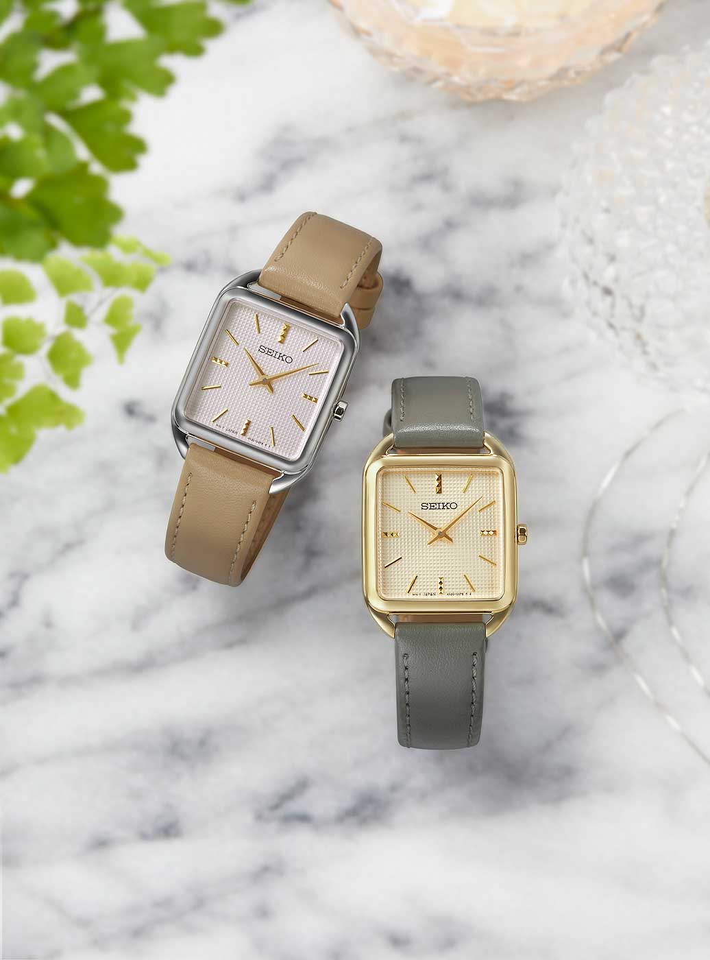 Seiko Essentials SWR090P1 Damenuhr • Hardlexglas • Flaches Design