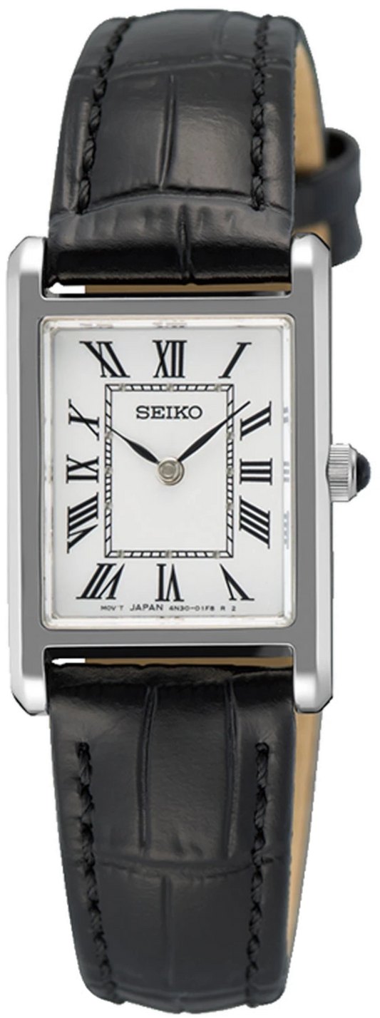 Seiko SWR107P1 Damenuhr • Saphirglas • Lederband