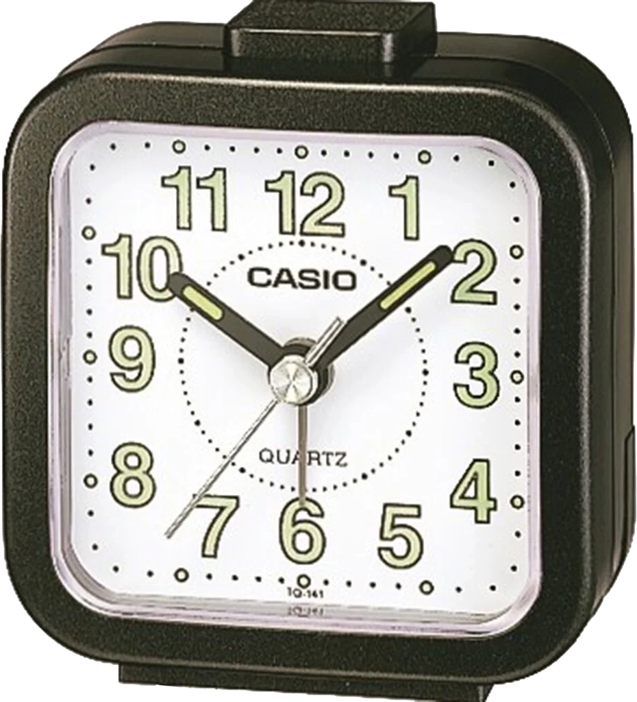Casio Rechteckig Analoger Quarzwecker 6.4 cm x 6.7 cm x 3.4 cm Kunstharz • Mit Neo-Display • Zuverlässiger Alarm