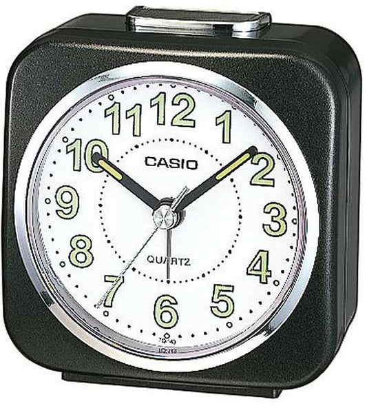 Casio Compact Analog Alarm Clock 7.7 x 7.8 x 3.8 cm Resin • Button Illumination • Battery Operated