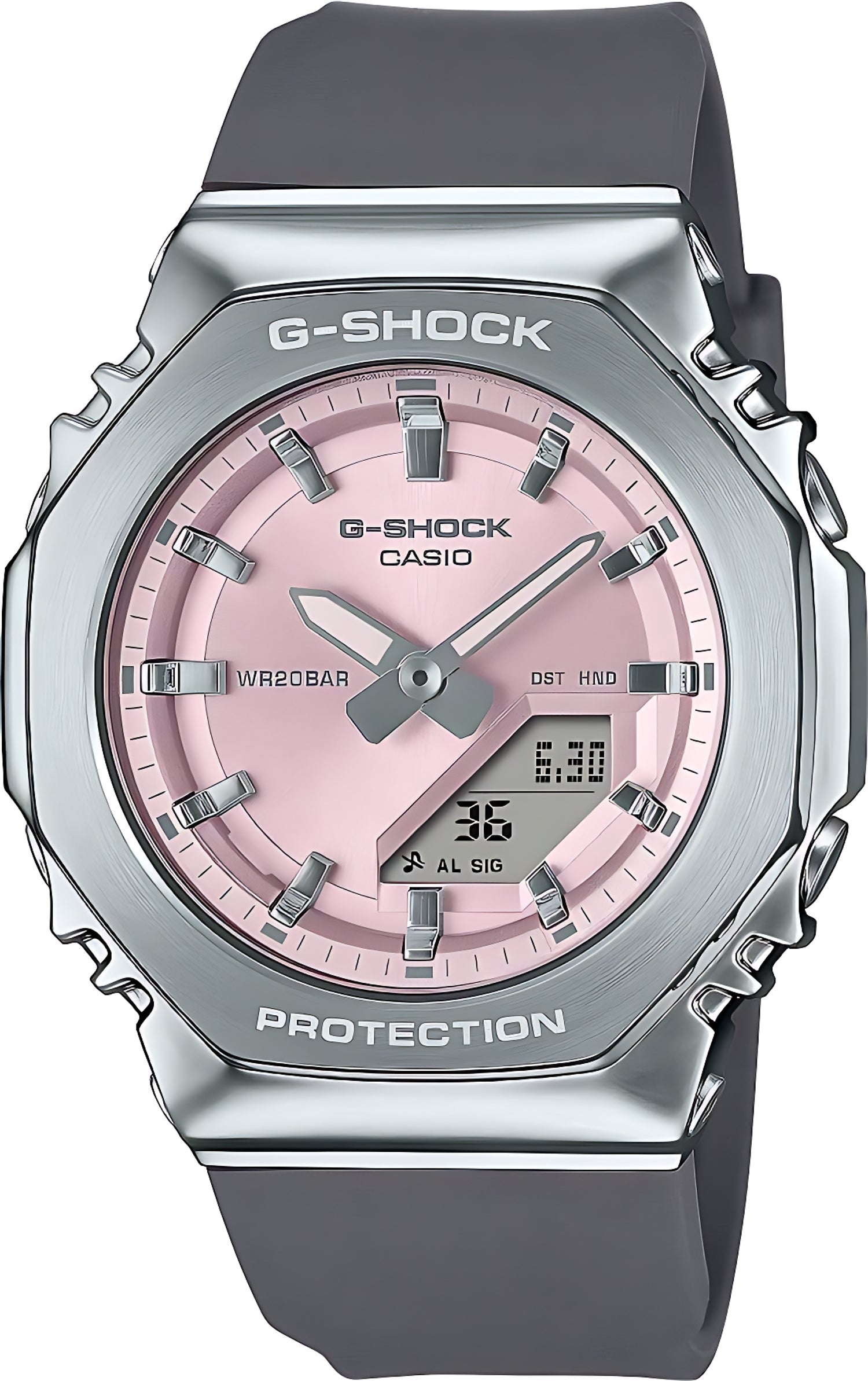 Casio G-SHOCK GM-S2110-4AER Damen Uhr • Quarzwerk • Edelstahl-Lünette