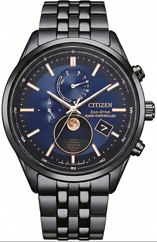 Citizen BY1035-56L Men's Watch • Radio-Controlled Moon Phase • Eco-Drive