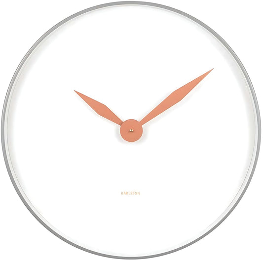 Karlsson Wall Clock 50 cm Ø Iron • Minimalist Design • Precise Quartz Movement