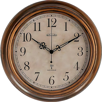 Artvendis 5575B Wanduhr Gartenuhr Funkwanduhr