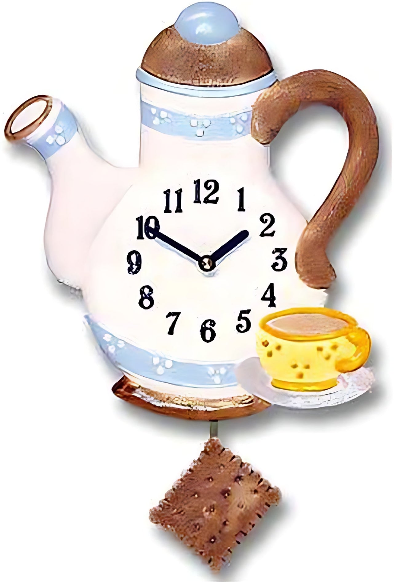 Horloge murale Terrastudio 24x22 cm • Horloge à balancier • Motif de cuisine