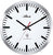 Atlanta Wall Clock 30 cm Ø Stainless Steel • Radio Controlled • Easy to Read