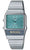 Zegarek Casio Vintage z turkusową tarczą, metalową bransoletą i wyświetlaczem cyfrowym