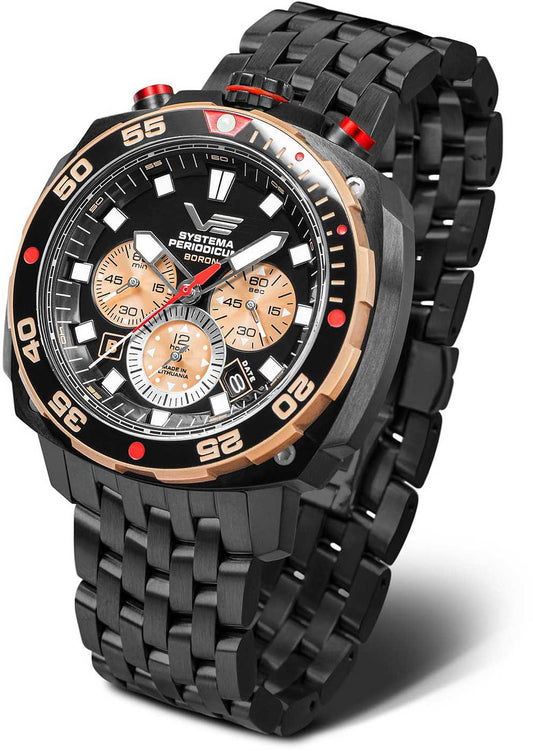 Vostok Europe Systema Periodicum VK67-650E721B Herrenuhr • K1 Sicherheitsglas • 20 ATM