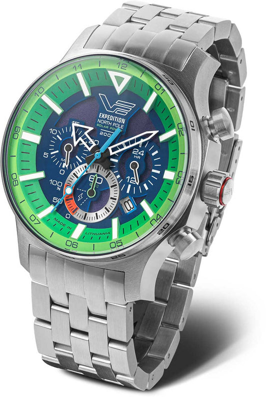 Vostok Europe Expedition North Pole VR42-595A733B Herrenuhr • Solar-Antrieb • K1 Sicherheitsglas