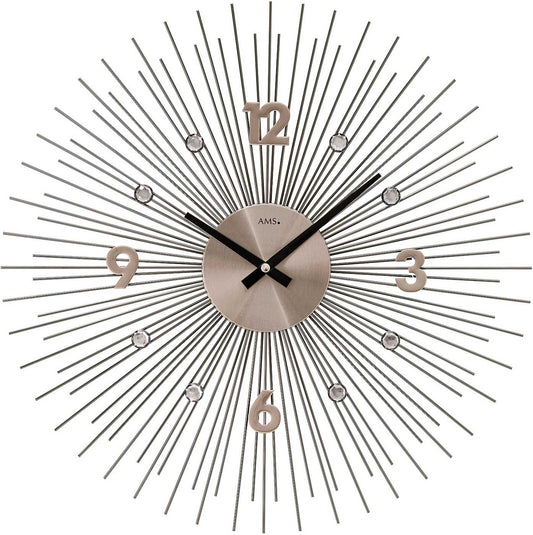 Horloge murale AMS 50x50x5 cm métal • Mouvement à quartz • Design moderne