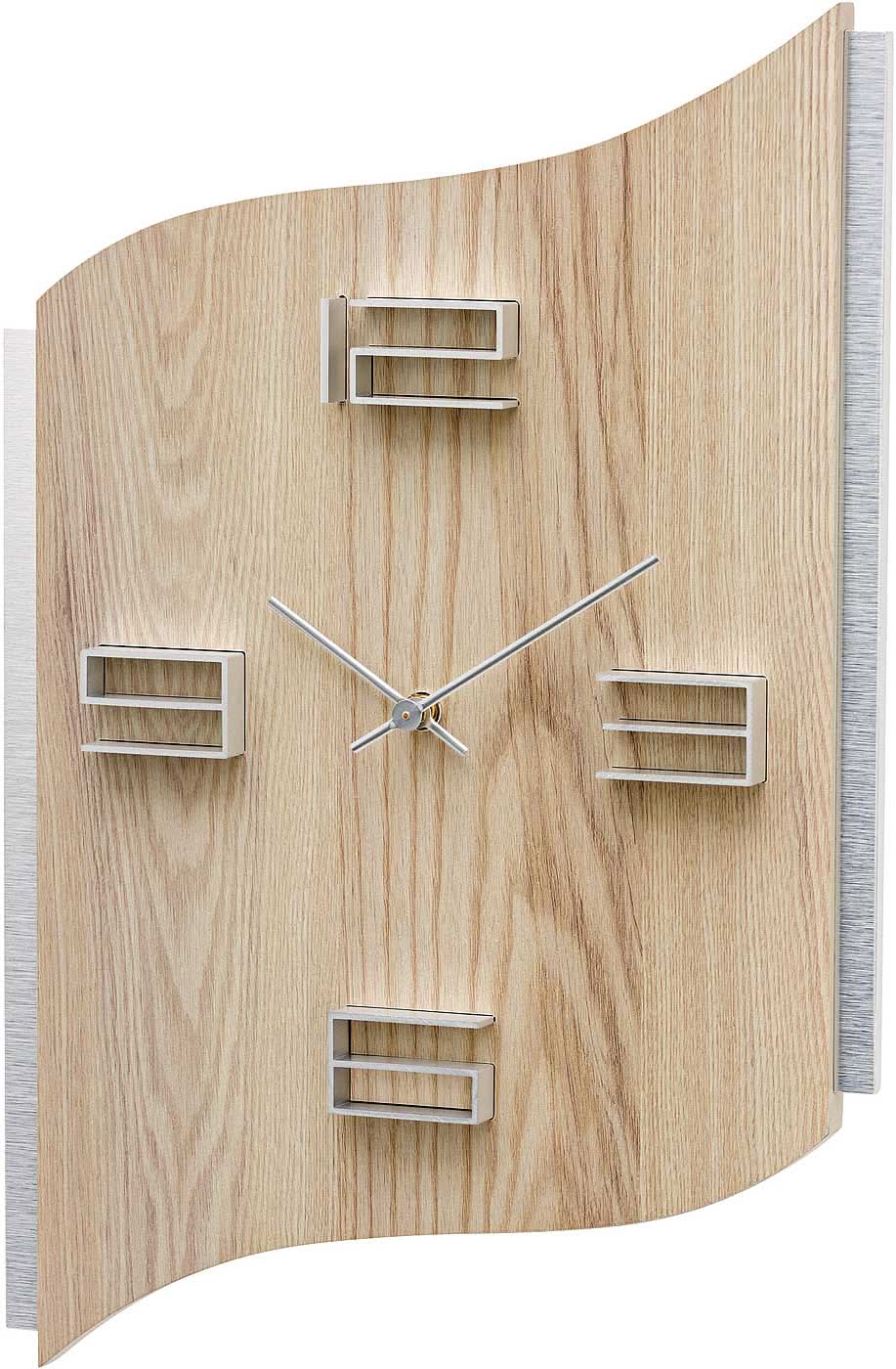 Horloge murale AMS 40x27x4 cm chêne • Moderne • Intemporelle