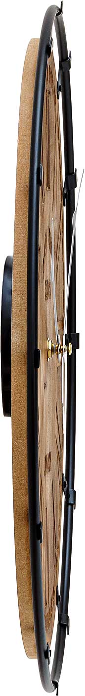 AMS Wall Clock 40x40x3 cm Wood • Quartz Movement • Modern Design