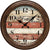 AMS Wall Clock 28x28x5 cm Plastic • Silent Quartz Movement • Vintage Style