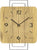 Horloge murale AMS 42x23x5 cm bois • Mouvement à quartz précis • Design moderne