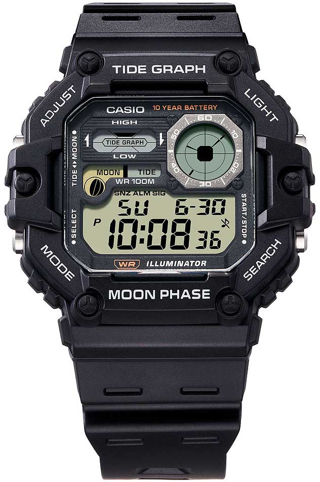 Casio WS-1700H-1AVEF Herren Uhr • Gezeitenanzeige • Robust