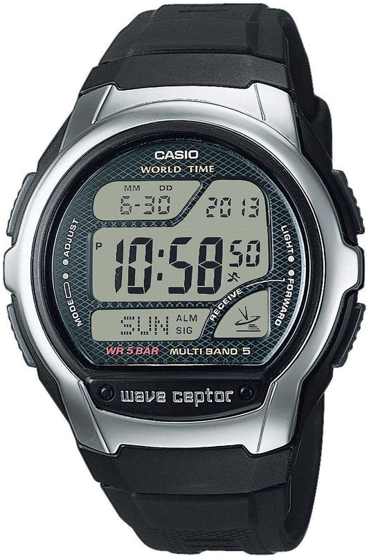 Montre pour homme Casio WV-58R-1AEF • Radiopilotée • Boîtier en résine robuste