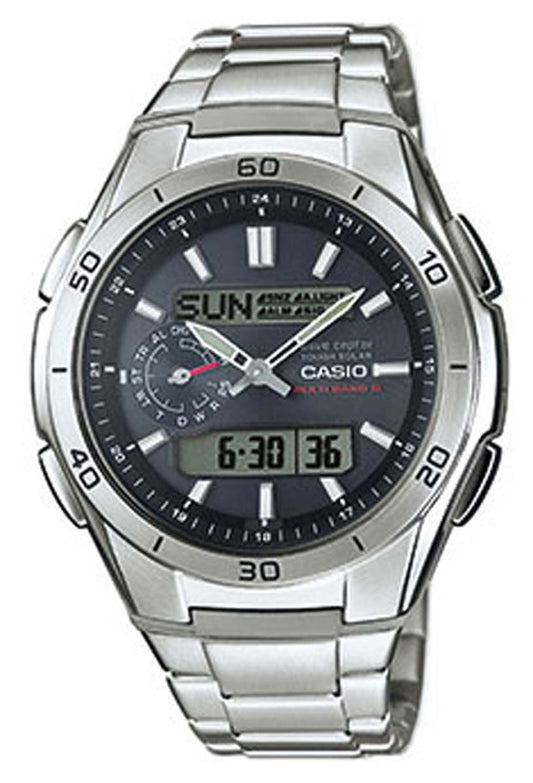 Casio Waveceptor WVA-M650D-1AER Herren Uhr • Funksolar • Edelstahl-Resin