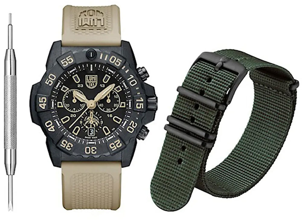 Luminox Navy SEAL Foundation XS.3590.NSF.SET Men's Watch • LLT • Chronograph