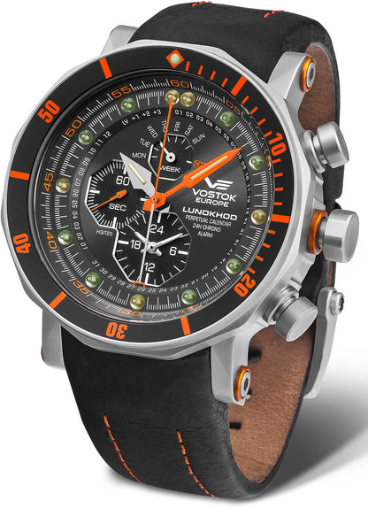 Vostok Europe Lunokhod-2 YM86-620A506 Men's Watch • Tritium tubes • K1 Safety Glass