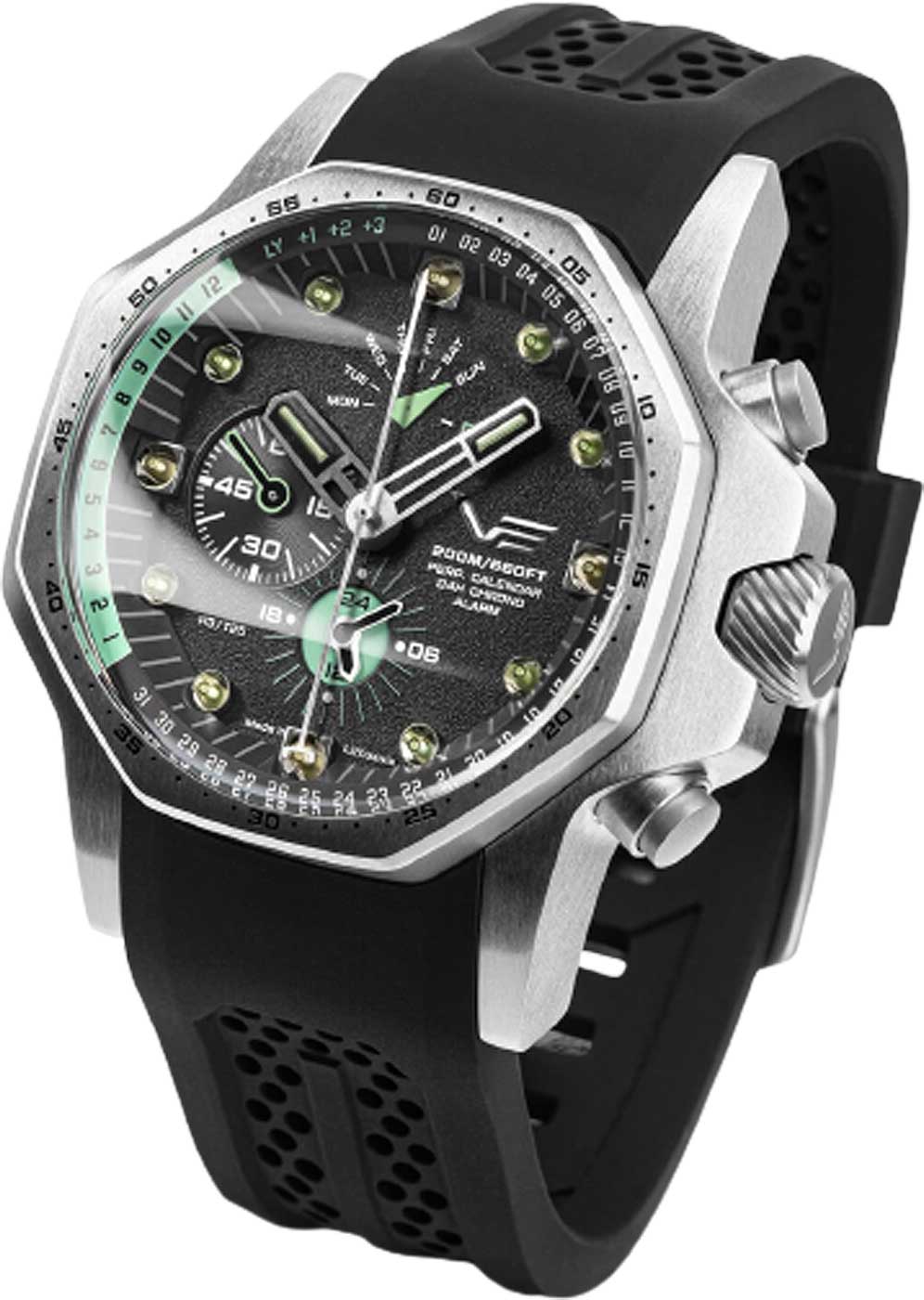 Vostok Europe Atomic Age YM86-640A695 Men's Watch • Tritium Tubes (GTLS) • K1 Safety Glass