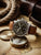 Zegarek męski Zeppelin Chronograph, brązowy skórzany pasek, metalowa koperta, ciemna tarcza