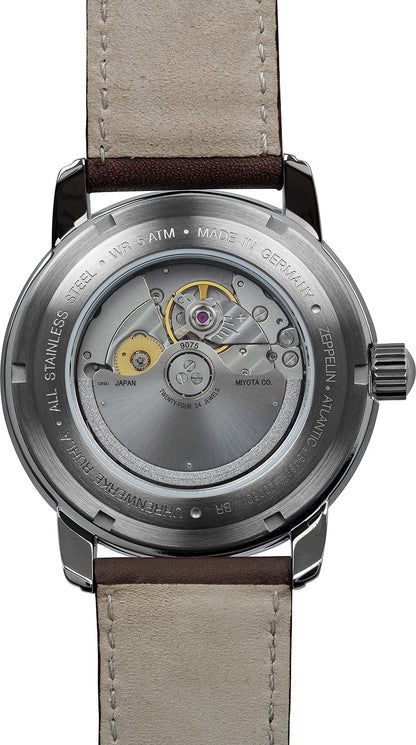 Montre pour hommes Zeppelin Atlantic 8468-3 • Automatique GMT • Fabriqué en Allemagne