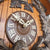 Rombach & Haas TRADITION 3460-N Zegar ścienny drewniany (ciemny) • Mechanizm 8-dniowy • Ręcznie rzeźbiony zegar z sową
